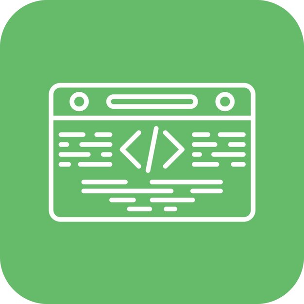 Imagen vectorial de icono de código se puede utilizar para agile
