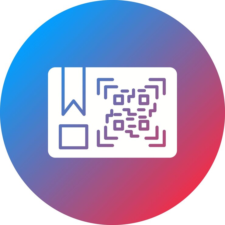 Vector imagen vectorial del icono del código qr del paquete se puede utilizar para la entrega y la logística