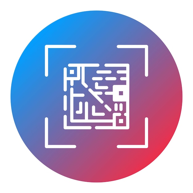 Imagen vectorial de icono de código Qr Se puede utilizar para nuevos medios