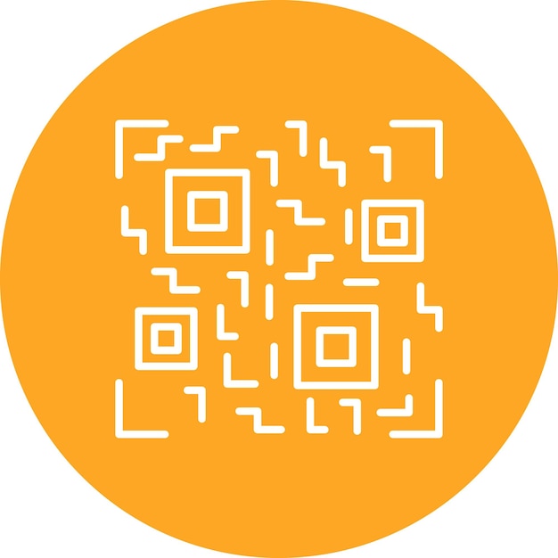 Imagen vectorial de icono de código QR Puede utilizarse para el comercio electrónico