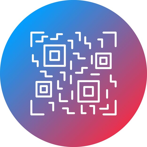 Imagen vectorial de icono de código QR Puede utilizarse para el comercio electrónico