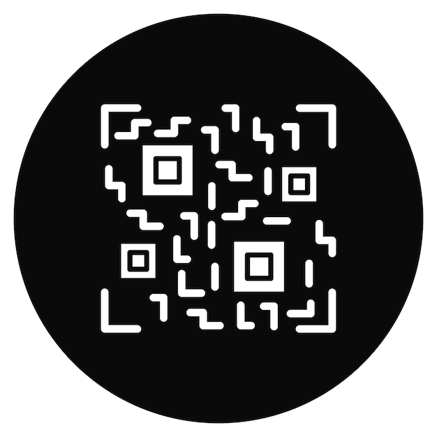 Imagen vectorial de icono de código QR Puede utilizarse para el comercio electrónico