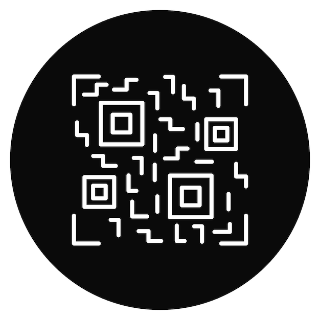 Imagen vectorial de icono de código QR Puede utilizarse para el comercio electrónico