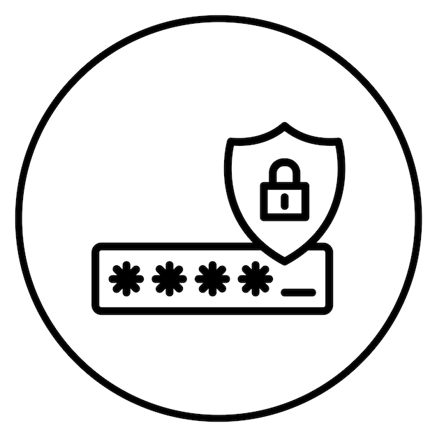 Imagen vectorial de icono de código de seguridad Puede utilizarse para la seguridad de la información