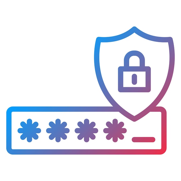 Imagen vectorial de icono de código de seguridad Puede utilizarse para la seguridad de la información