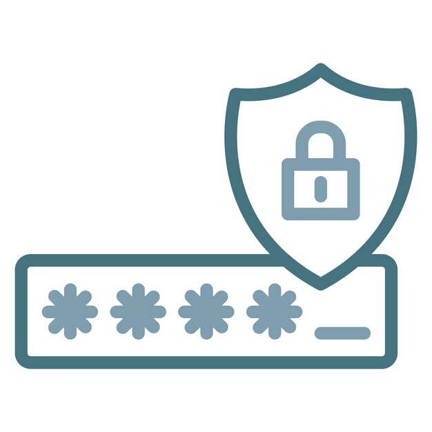 Imagen vectorial de icono de código de seguridad Puede utilizarse para la seguridad de la información