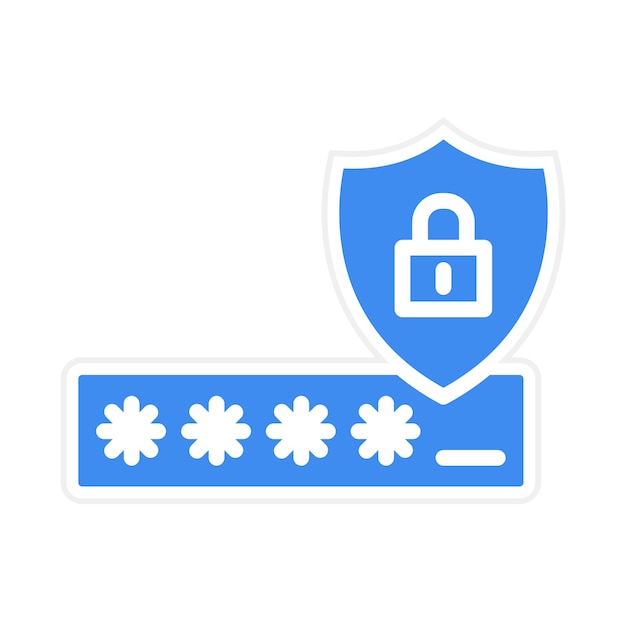 Imagen vectorial de icono de código de seguridad Puede utilizarse para la seguridad de la información