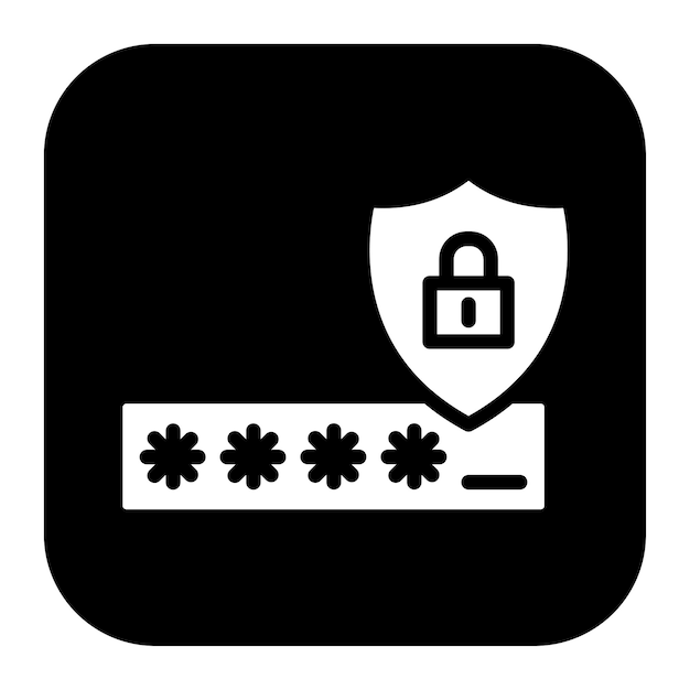 Imagen vectorial de icono de código de seguridad Puede utilizarse para la seguridad de la información