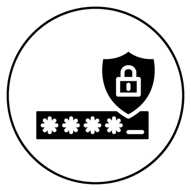 Imagen vectorial de icono de código de seguridad Puede utilizarse para la seguridad de la información