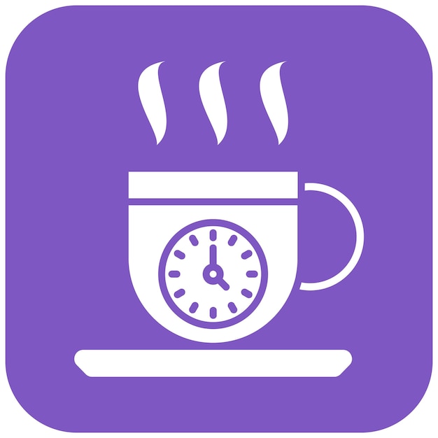 Imagen vectorial del icono de Coffee Break Se puede usar para el arranque