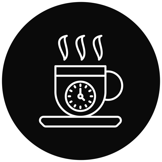 Imagen vectorial del icono de Coffee Break Se puede usar para el arranque