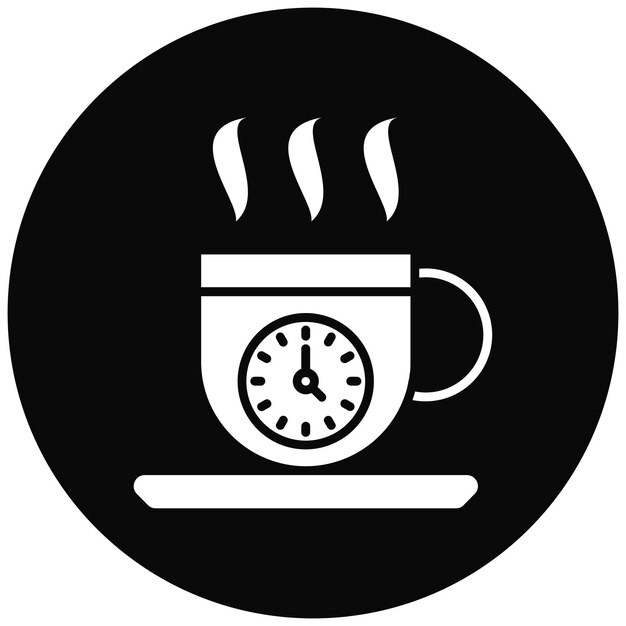 Imagen vectorial del icono de Coffee Break Se puede usar para el arranque