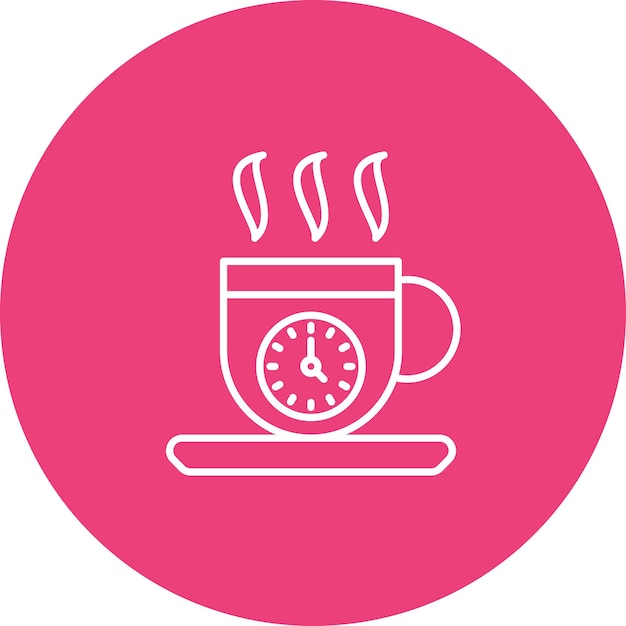 Imagen vectorial del icono de Coffee Break Se puede usar para el arranque