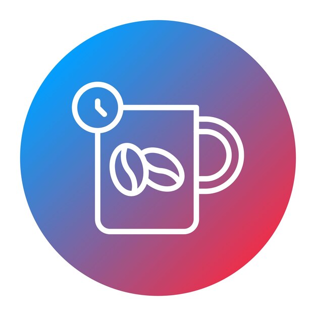 Imagen vectorial del icono de Coffee Break Se puede usar para Freelancer