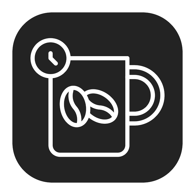 Imagen vectorial del icono de Coffee Break Se puede usar para Freelancer