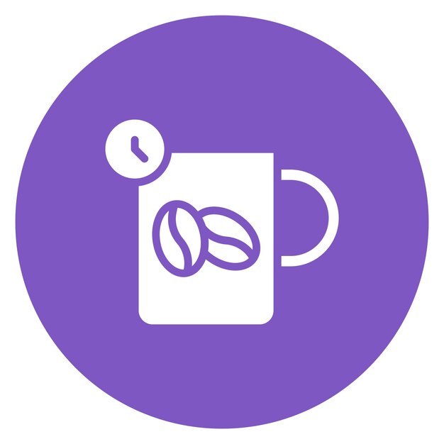 Imagen vectorial del icono de Coffee Break Se puede usar para Freelancer
