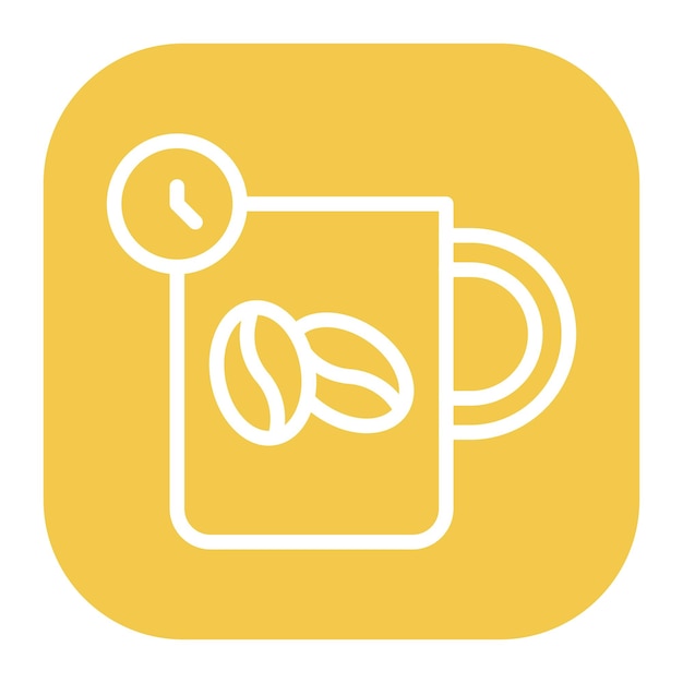 Imagen vectorial del icono de Coffee Break Se puede usar para Freelancer