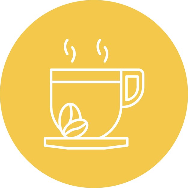 Imagen vectorial del icono de Coffee Break Se puede usar para trabajar desde casa
