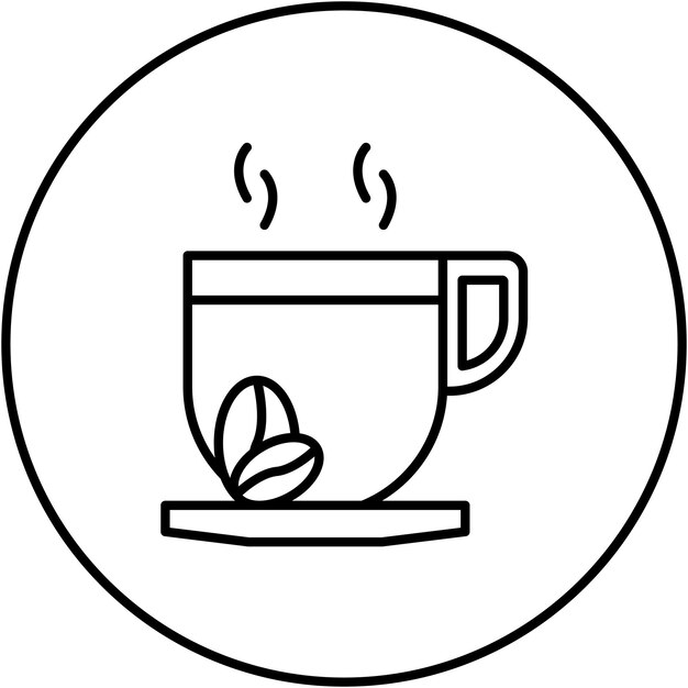 Imagen vectorial del icono de Coffee Break Se puede usar para trabajar desde casa
