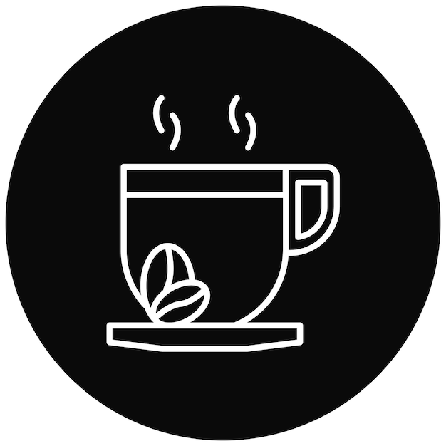 Imagen vectorial del icono de Coffee Break Se puede usar para trabajar desde casa