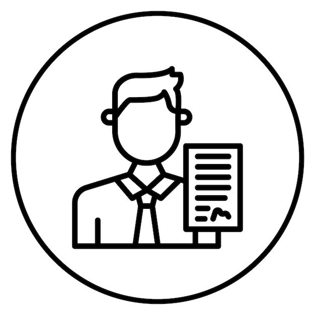 Imagen vectorial del icono del cofirmante Se puede utilizar para el préstamo
