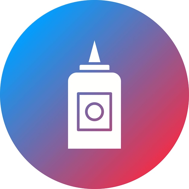 La imagen vectorial del icono de cola líquida se puede utilizar para coser
