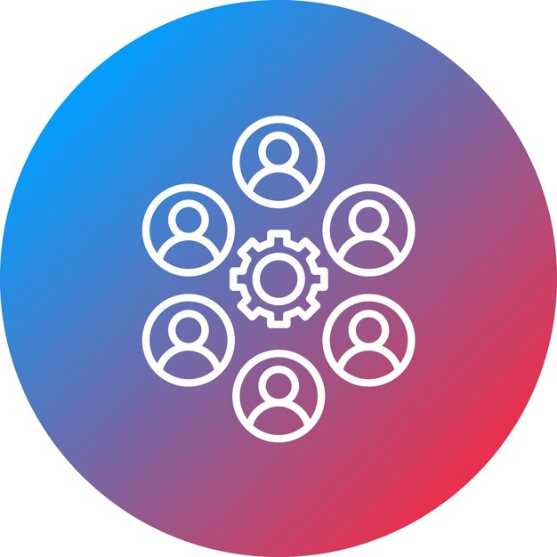 Imagen vectorial de icono de colaboración Se puede utilizar para el emprendimiento