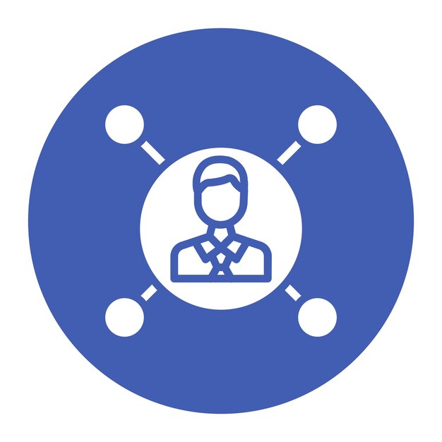 Imagen vectorial del icono de colaboración Se puede utilizar para el liderazgo