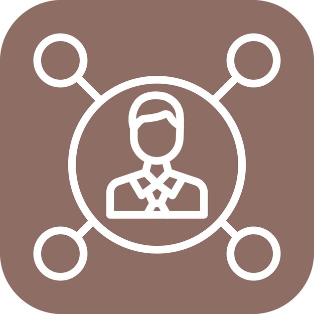 Imagen vectorial del icono de colaboración Se puede utilizar para el liderazgo