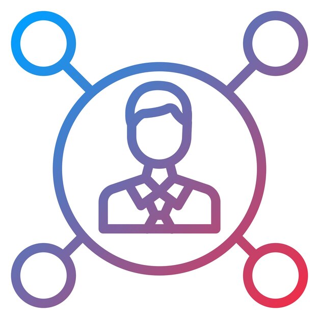 Imagen vectorial del icono de colaboración Se puede utilizar para el liderazgo