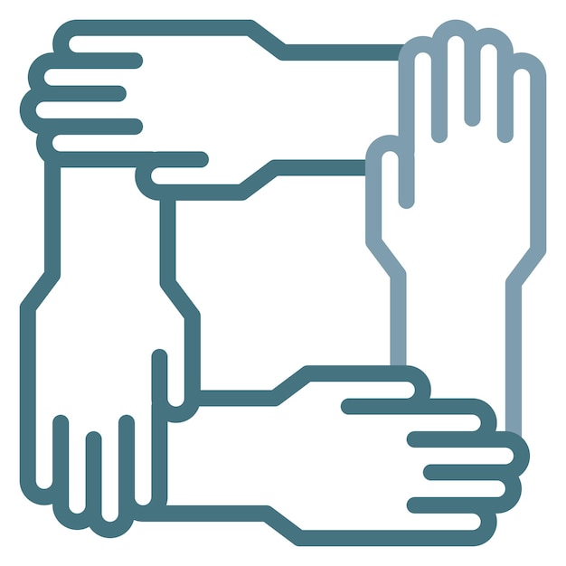 Imagen vectorial del icono de los colaboradores Se puede utilizar para la relación social