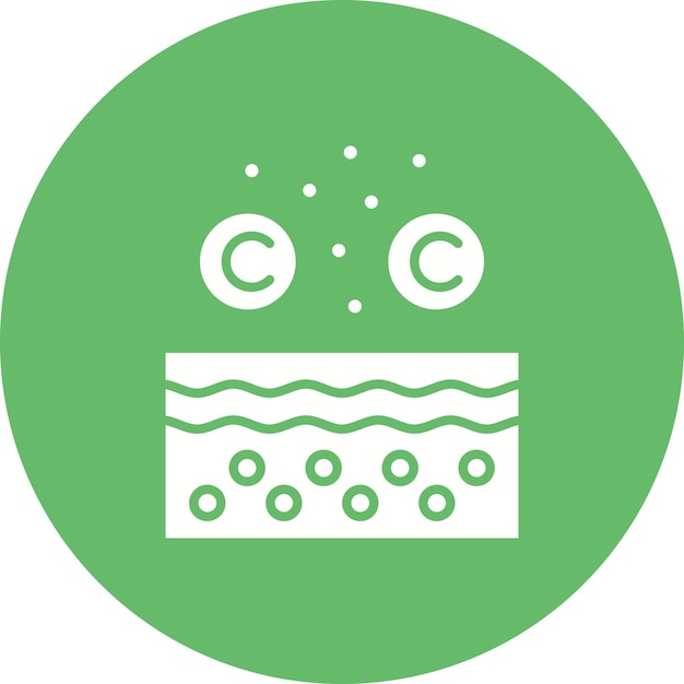 Imagen vectorial del icono del colágeno Se puede utilizar para el cuidado de la piel