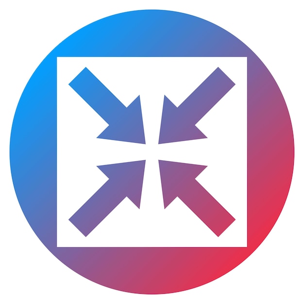 Imagen vectorial del icono de colapso Se puede usar para Burnout