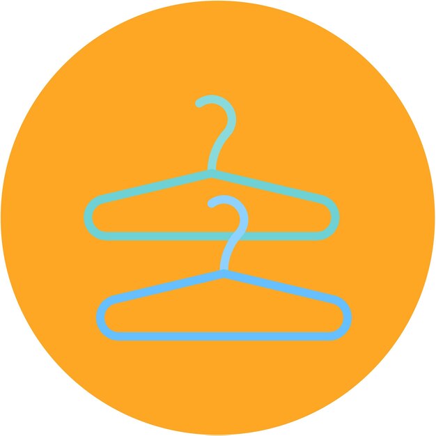 Imagen vectorial del icono del colgante Se puede utilizar para la lavandería