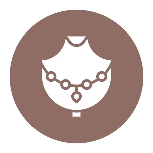 Imagen vectorial del icono del collar Se puede usar para Egipto