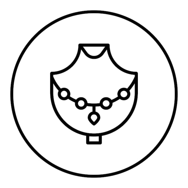 Imagen vectorial del icono del collar Se puede usar para Egipto