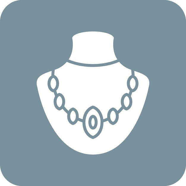 Imagen vectorial del icono del collar Se puede usar para Moda