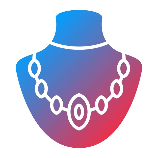 Imagen vectorial del icono del collar Se puede usar para Moda