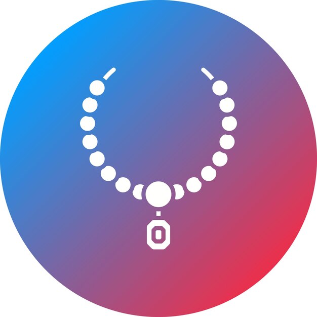 Imagen vectorial del icono del collar Se puede utilizar para la prehistoria