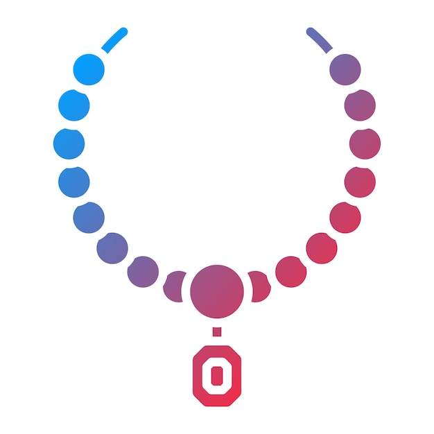 Imagen vectorial del icono del collar Se puede utilizar para la prehistoria