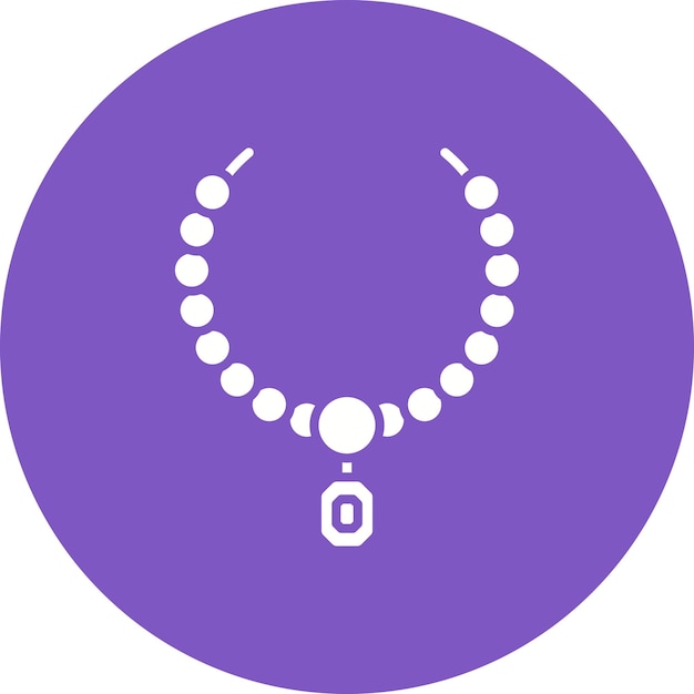Imagen vectorial del icono del collar Se puede utilizar para la prehistoria