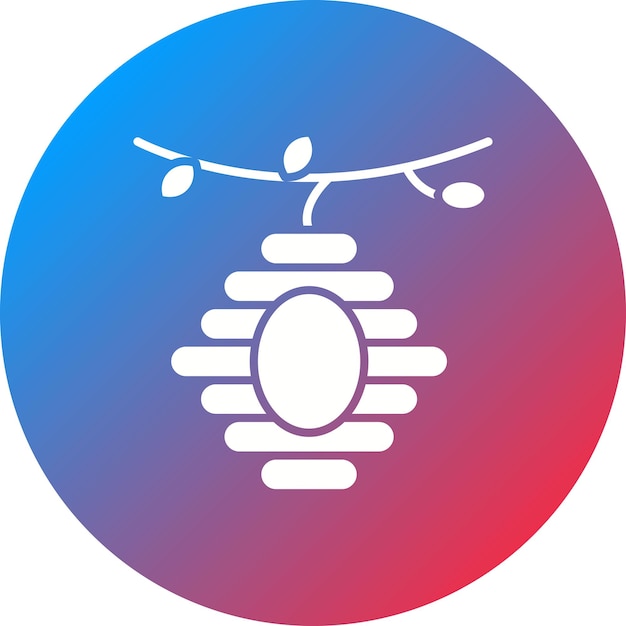 Imagen vectorial del icono de la colmena se puede utilizar para la agricultura y la jardinería
