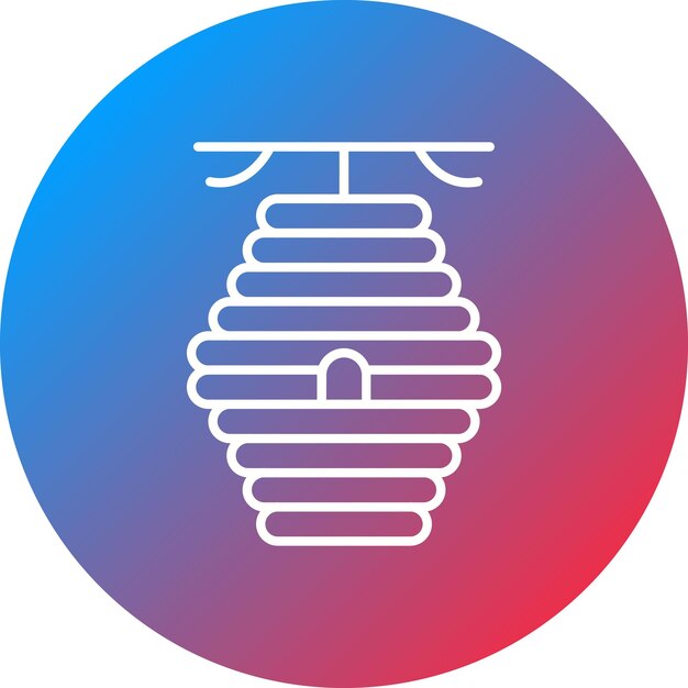 La imagen vectorial del icono de la colmena se puede utilizar para Village