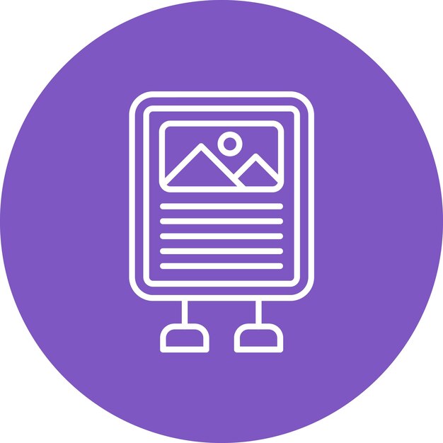 Imagen vectorial del icono de colocación del producto Se puede utilizar para el marketing