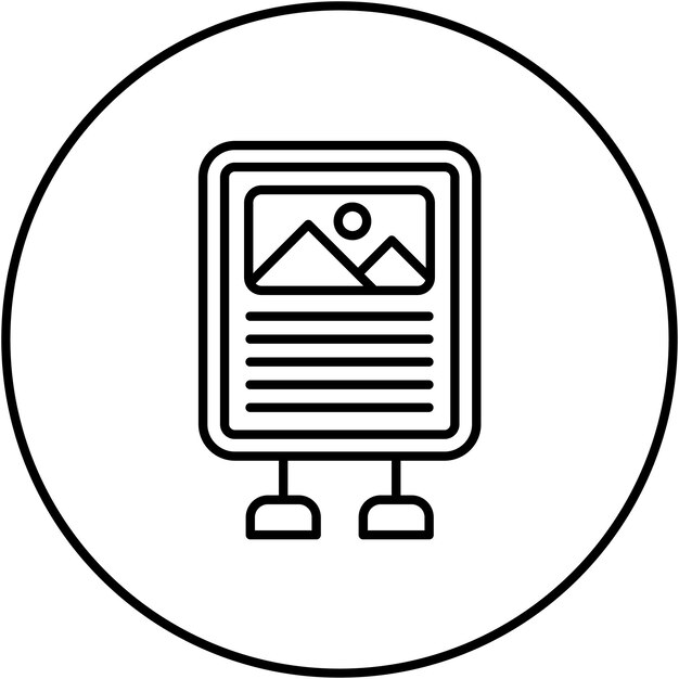 Imagen vectorial del icono de colocación del producto Se puede utilizar para el marketing