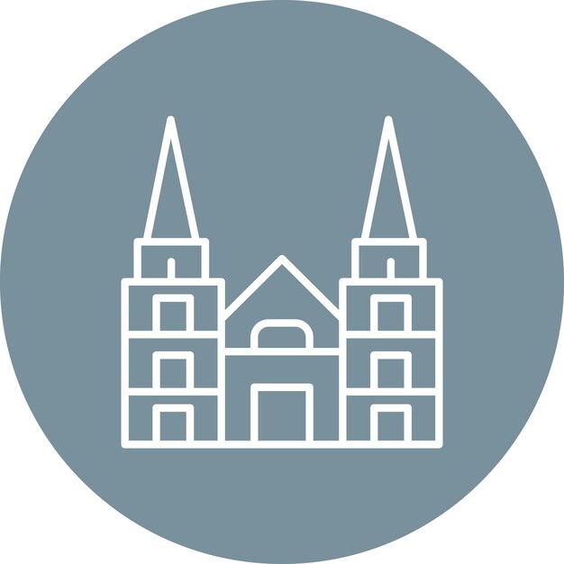 Imagen vectorial del icono de Colonia Se puede utilizar para Landmarks
