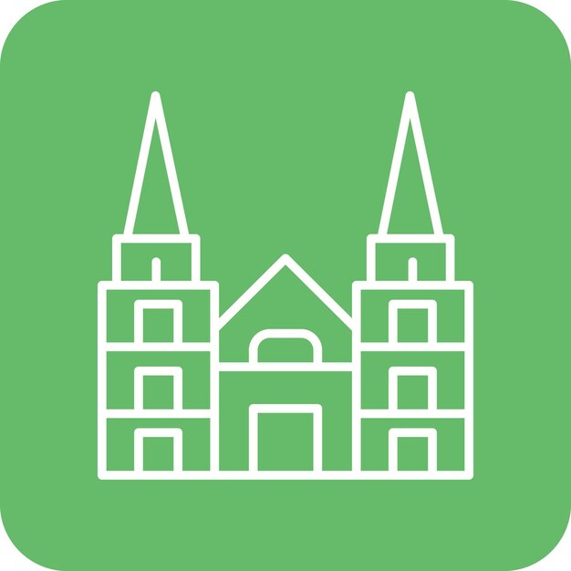 Imagen vectorial del icono de Colonia Se puede utilizar para Landmarks