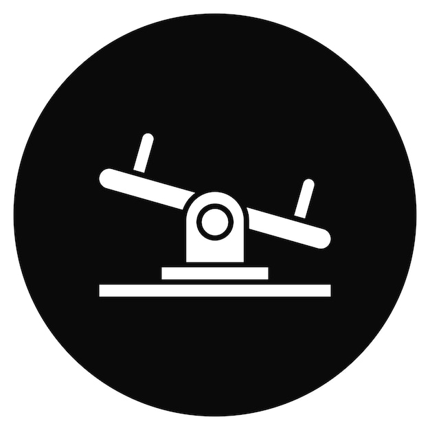 Imagen vectorial del icono del columpio Se puede utilizar para el jardín de infantes