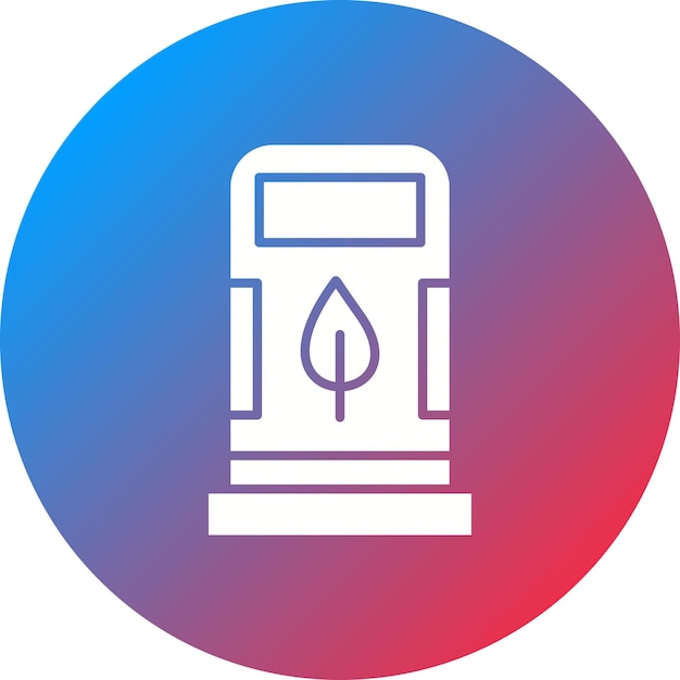 Imagen vectorial del icono del combustible ecológico Se puede utilizar para la energía renovable