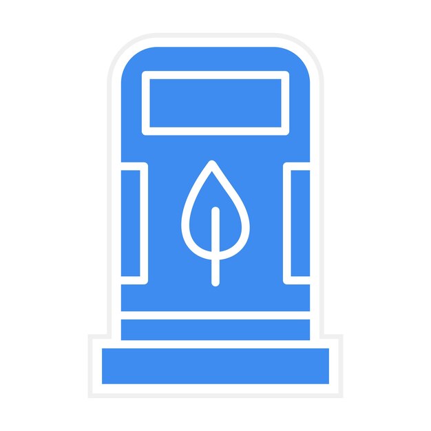 Imagen vectorial del icono del combustible ecológico Se puede utilizar para la energía renovable